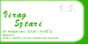 virag sztari business card